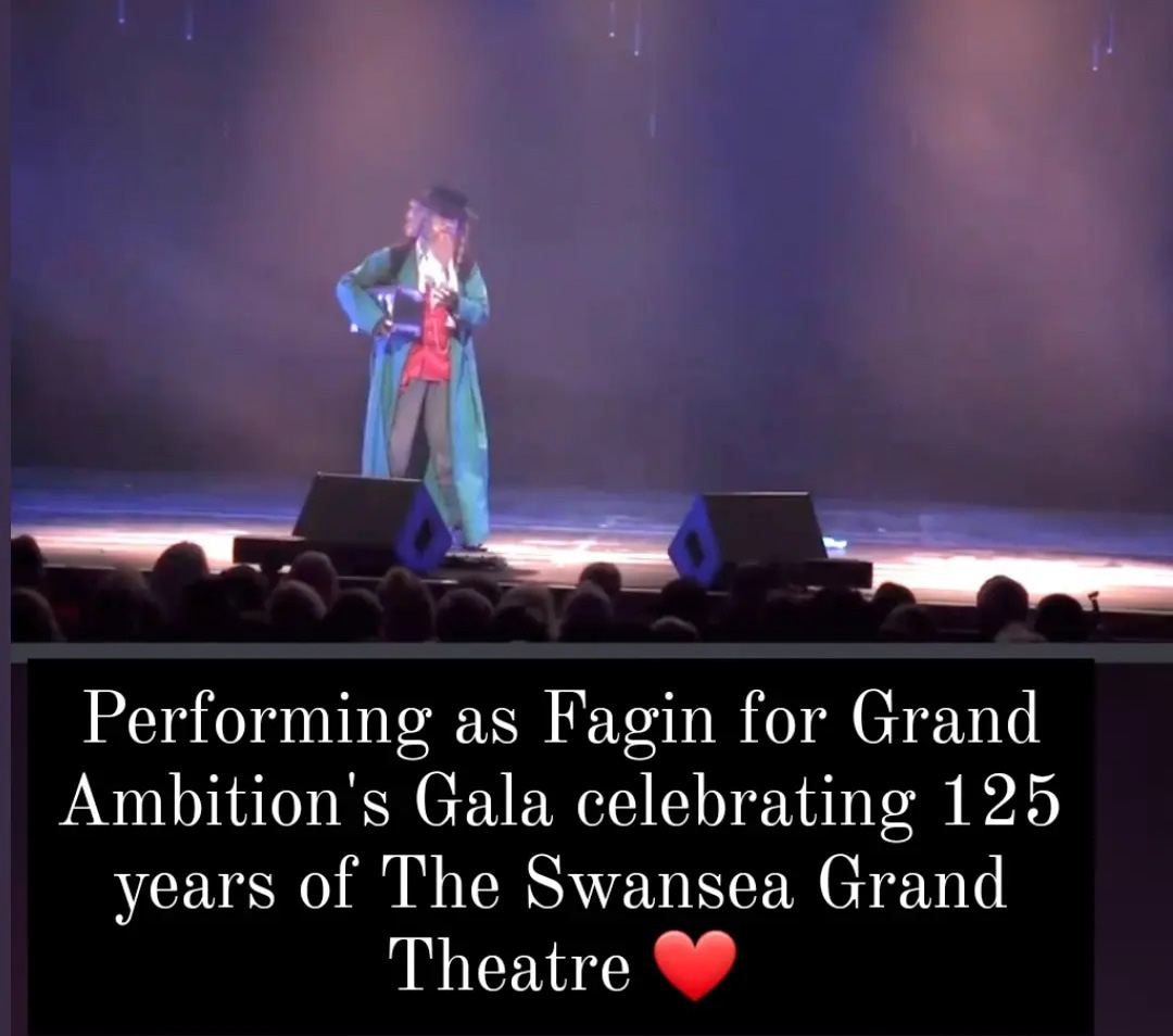 Stefan Pejic as Fagin from Oliver! at the Swansea Grand Theatre 125th Anniversary Gala Show