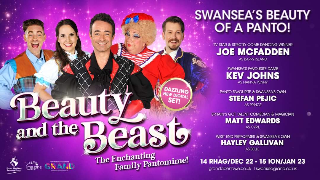 Stefan Pejic as The Beast / Prince in Beauty and The Beast, Swansea Grand Theatre 2022/2023