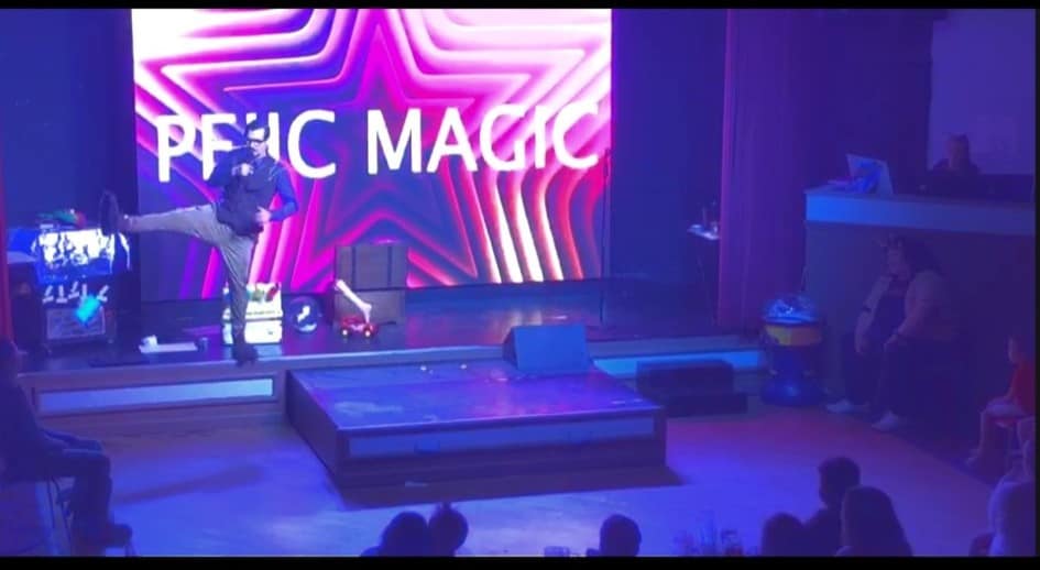 Stefan Pejic performing his Pejic Magic show at Haven Holidays